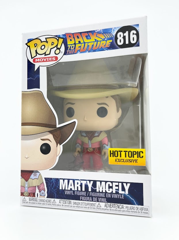 Funko Pop! Movies Back to The Future Marty McFly Cowboy Outfit Hot Topic Exclusive