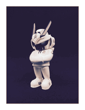 Load image into Gallery viewer, White Core Ghost Mode MicroTeq TEQ63 - Martian Toys by Quiccs 3&quot;

