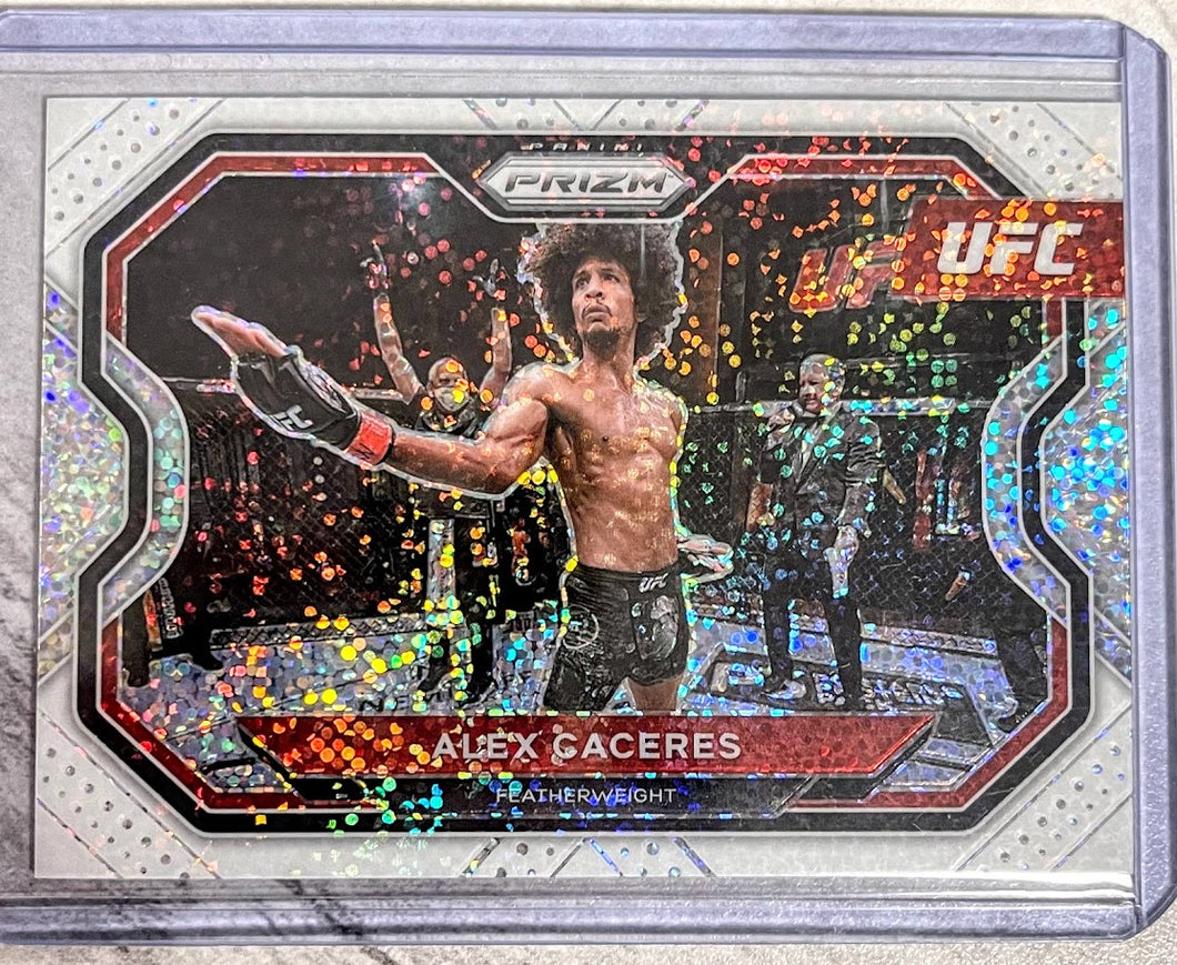 2021 Panini Prizm White Sparkle - Alex Caceres /20