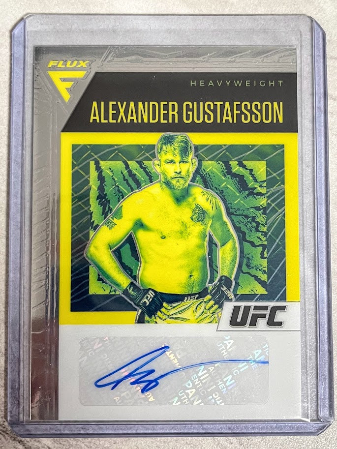 2021 PANINI CHRONICLES UFC ALEXANDER GUSTAFSSON FLUX AUTO AUTOGRAPH #FA-AGF