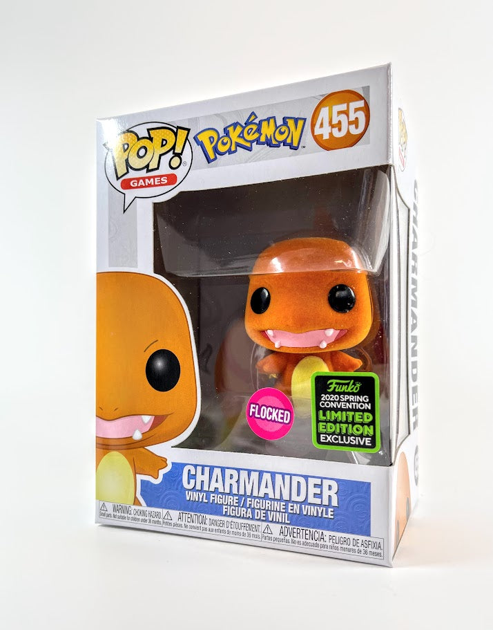 Funko Pop! Games: Pokemon Flocked Charmander ECCC Convention Exclusive