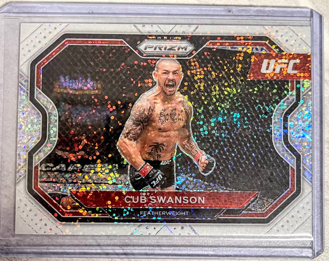 2021 Panini Prizm White Sparkle - Cub Swanson /20