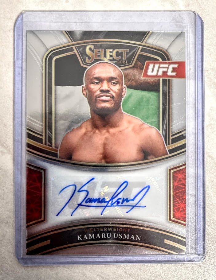 2021 Panini Select - Kamaru Usman - Auto /99