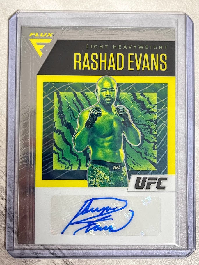 2021 PANINI CHRONICLES UFC RASHAD EVANS FLUX AUTO AUTOGRAPH #FA-REV