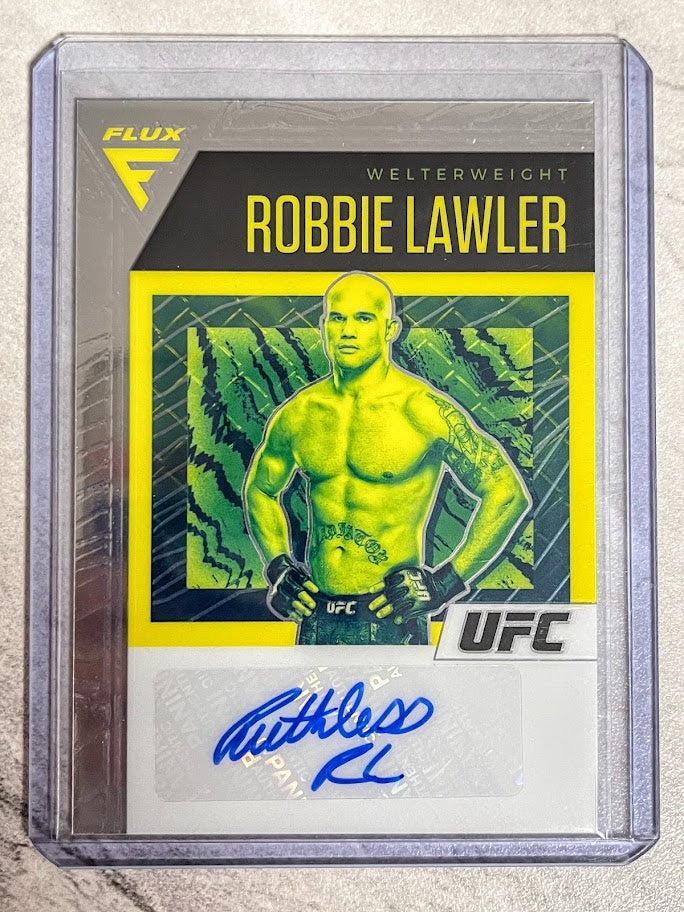 2021 PANINI CHRONICLES UFC ROBBIE LAWLER FLUX AUTO AUTOGRAPH #FA-RLW