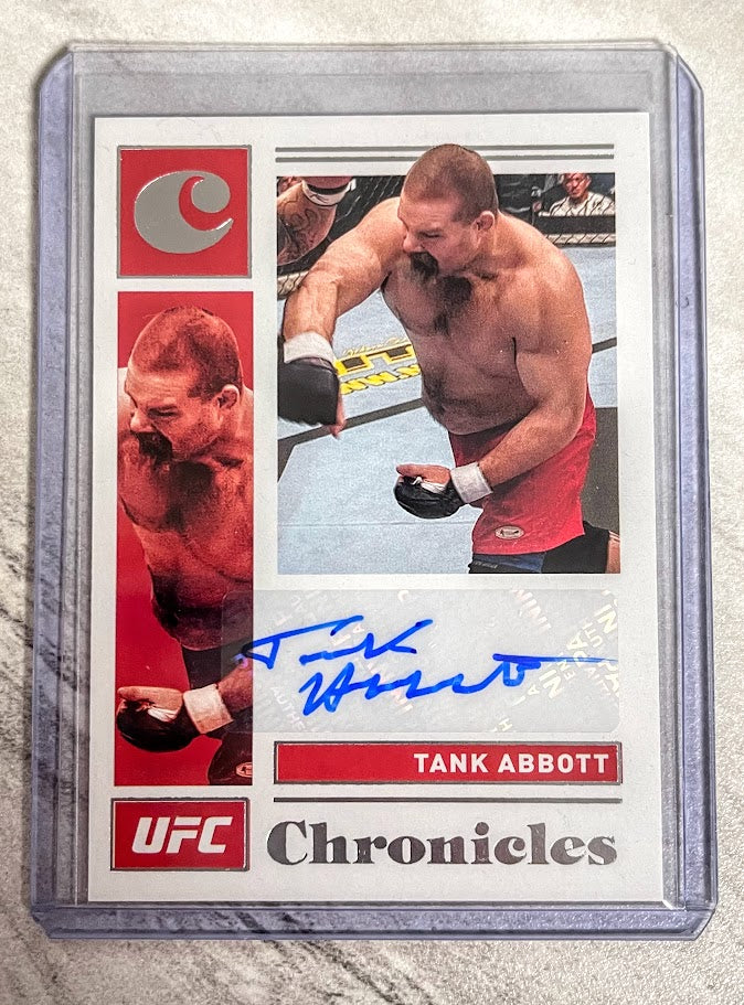 2021 PANINI CHRONICLES UFC TANK ABBOTT AUTO AUTOGRAPH #CS-TAB