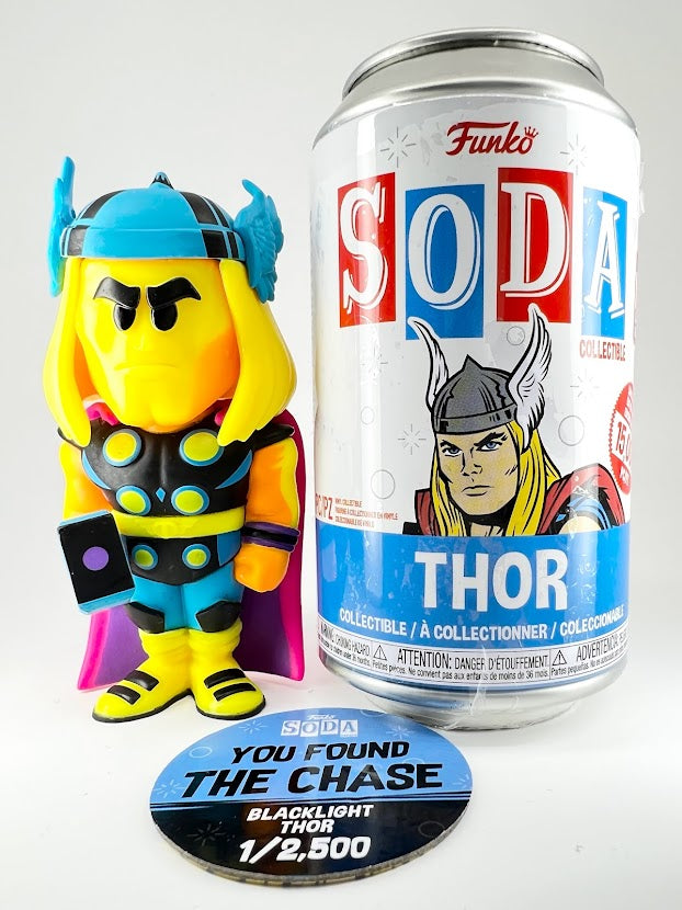 Funko SODA! Marvel Thor Black Light - CHASE - 2021 Summer Convention