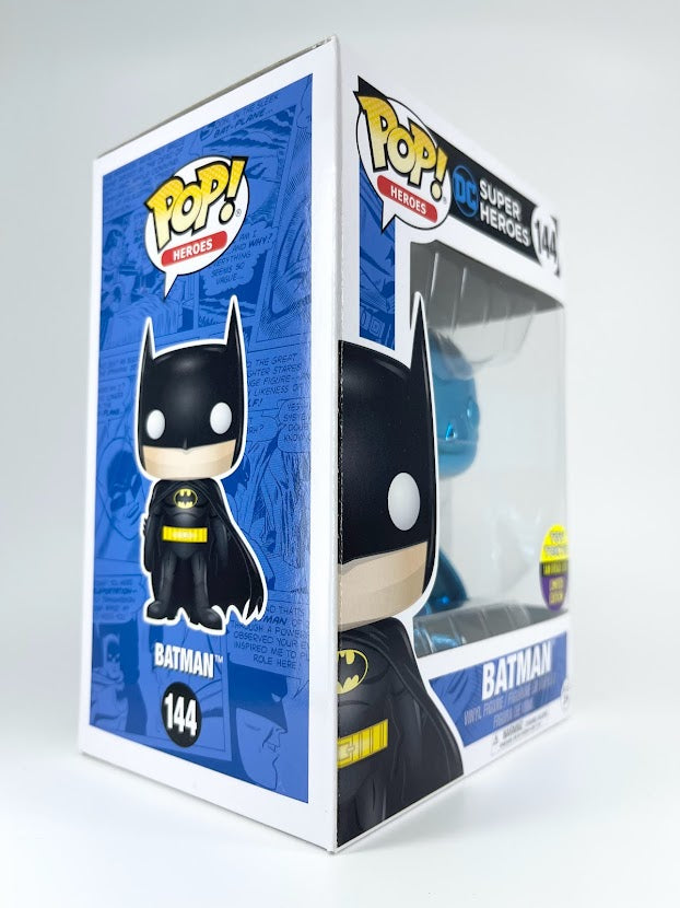 Funko Pop! DC Heroes Blue Chrome Batman Toy Tokyo Excl SDCC