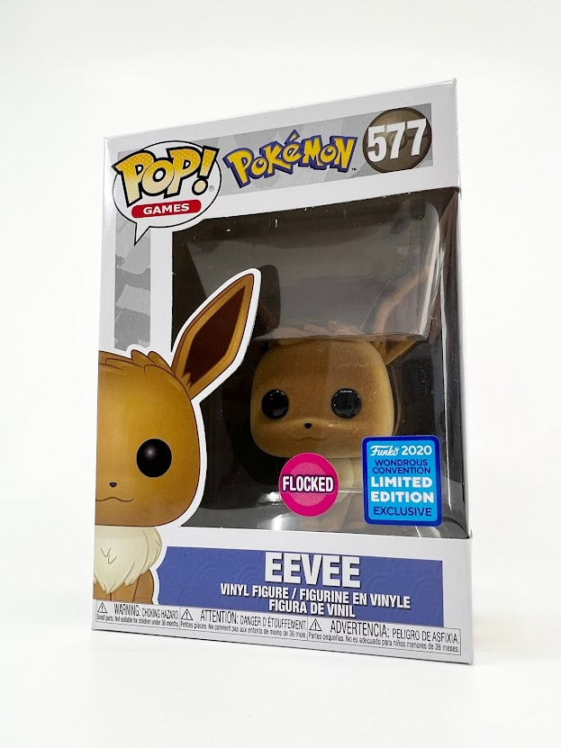 Funko Pop! Games: Pokemon Flocked Eevee Wondrous Convention Limited Edition Exclusive #577