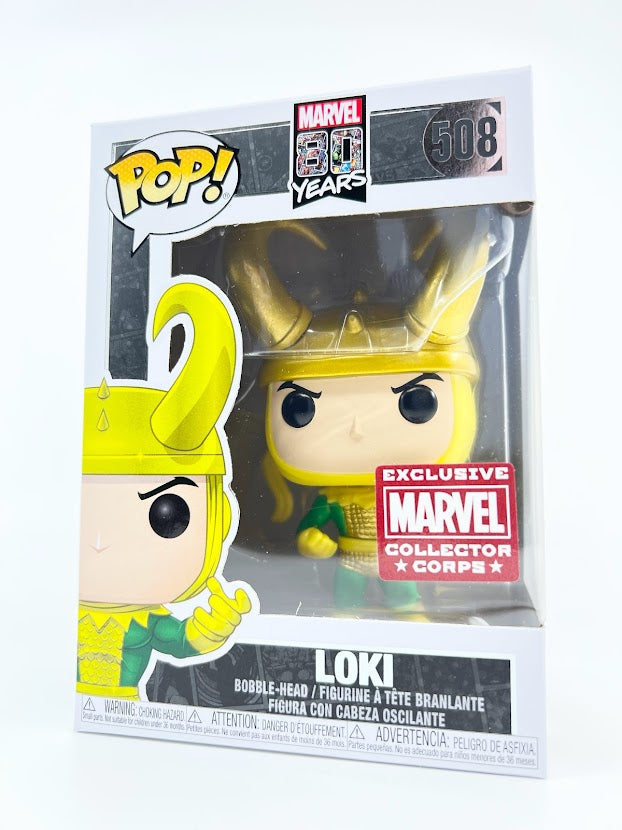 Funko Pop! Loki #508 Marvel 80 Years Avengers Collector Corps Exclusive